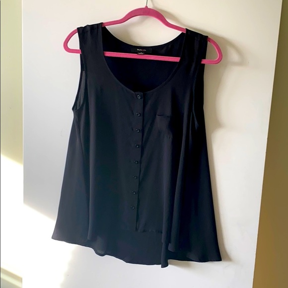 Style & Co. Tops - Button Down Flowy Black Top